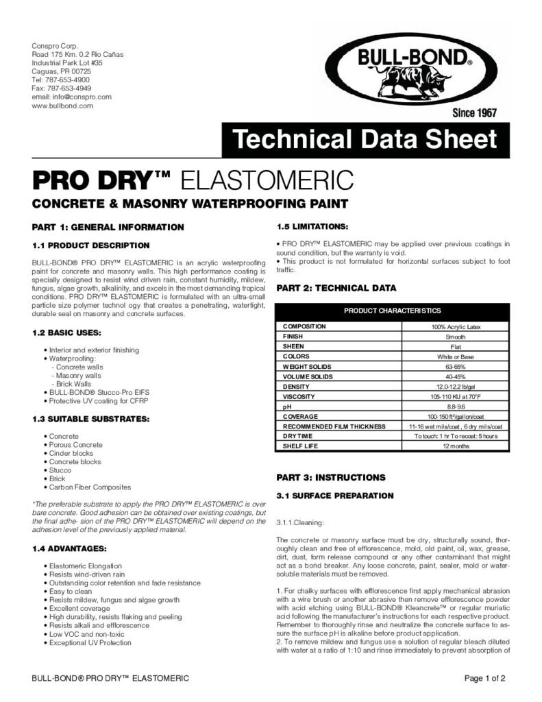 thumbnail of TDS_PRO DRY_2023_Elastomeric – CFRP UV