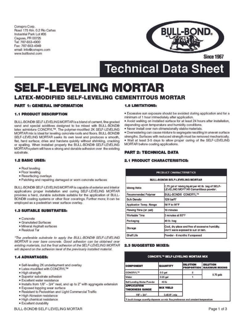 thumbnail of TDS_SELF-LEVELING MORTAR_Jul.2025