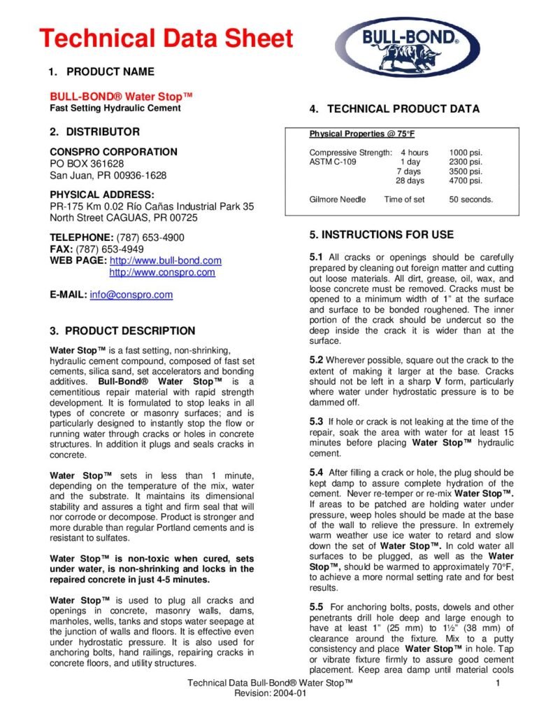 thumbnail of TDS_WATER STOP_AUG.2004