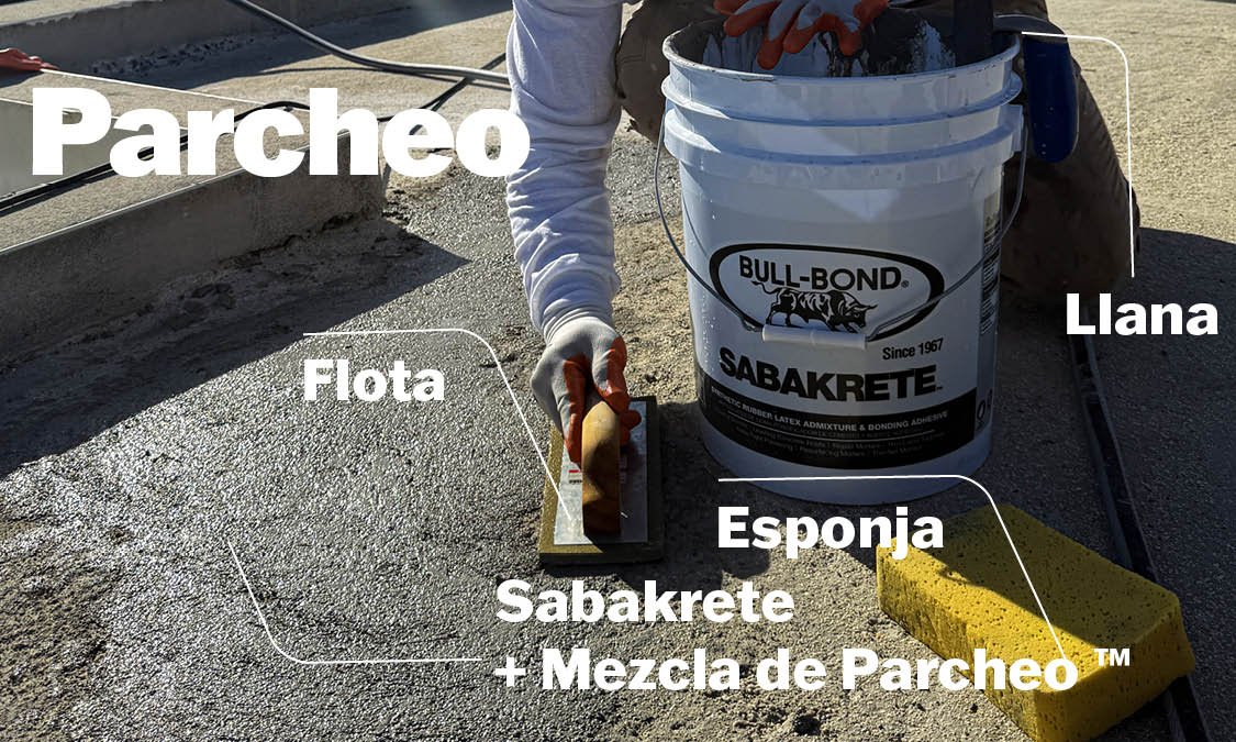 Parcheo con Sabakrete